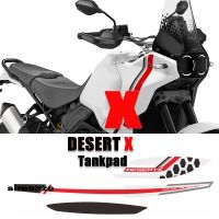 DESERT X Tankpad สำหรับ Ducati DESERT X สติ๊กเกอร์รอยขีดข่วนสติ๊กเกอร์ป้องกัน2022-2023 Desert X อุปกรณ์เสริมรถจักรยานยนต์แผ่นถังน้ำมัน