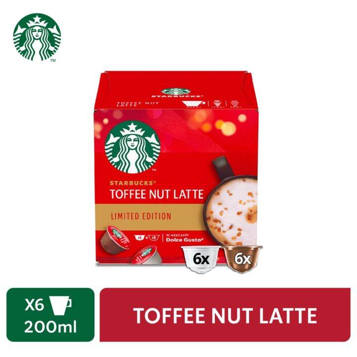 STARBUCKS Toffee Nut Latte Limited Edition by NESCAFE DOLCE GUSTO