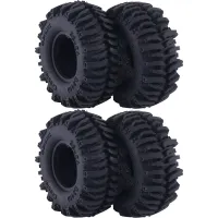 4Pcs 55X22mm 1.0 Rubber Tire Wheel Tyre for 1/18 1/24 RC Crawler Car Axial SCX24 AX24 FMS FCX24 TRX4M Upgrade Parts