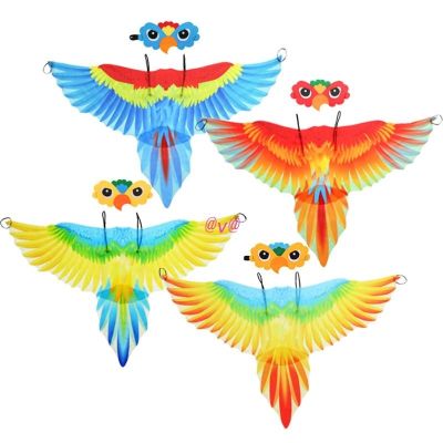 Kids Parrot Wings with Costume Mask Gift for Boys Girls Birds Dress Up Costume Props Halloween Role for PLAY Party Favor