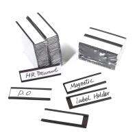 30Pcs Magnetic Label Holders,Sign and Ticket Holder,Holders for Metal Shelf Label Organization, Whiteboard