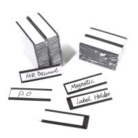 [ในสต็อก] [COD]30Pcs Magnetic Label Holders,Sign and Ticket Holder,Holders for Metal Shelf Label Organization, Whiteboard