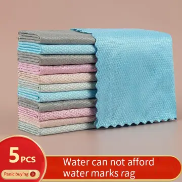 5pcs Lazy Striped Kitchen Dishcloth Soft Microfiber Absorbent Towel For  Home, Multipurpose Cleaning Rags