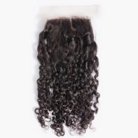 4x4 Lace Closure Only Human Hair Small Spirals Curly Closure Brazilian Kinky Curly Virgin Closure Swiss Lace Natural Hairline