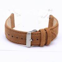 ♠ Wool Suede Watchband Wristwatch Strap Top Grain Leather Material Timepieces Bracelet Belt 20 22 MM