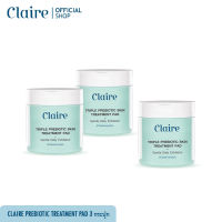 Claire Triple Prebiotic Skin Repair Treatment Pad 3 กระปุก