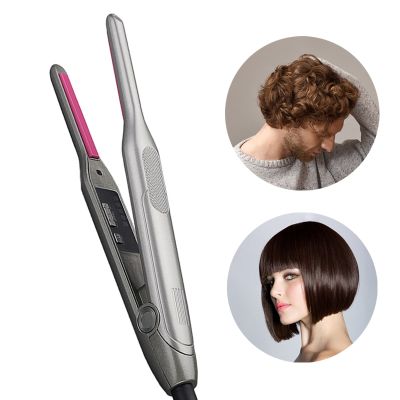 【LZ】▦✾✺  Profissional 2 em 1 modelador de cabelo para o cabelo curto lápis flat iron led mini alisador de cabelo revestimento cerâmica styler dupla tensão