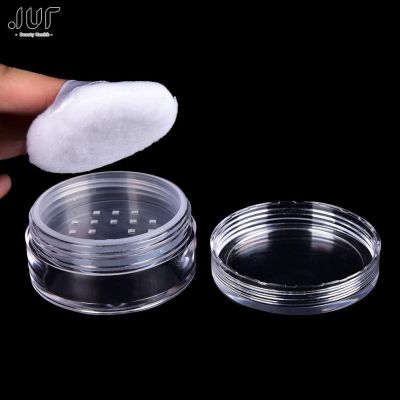 【YF】✖❐  3pcs/set Loose With The Sifter   Puff Jar Packing Powdery Top