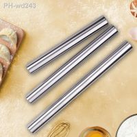 1Pc Stainless Steel Rolling Pin Kitchen Utensils Dough Roller Bake Pizza Noodles Cookie Dumplings Making Non-stick Baking Tool