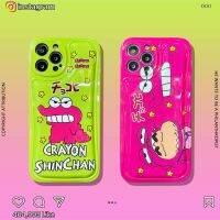 【Sell Well】FDD   Crayon Shinchan Crocodile iPhone 13 12 Mini 11 Pro X XR XS MAX 7 8 Plus การ์ตูนอะนิเมะป้องกัน Soft Case กลับโทรศัพท์