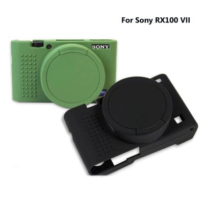 เคสหุ้มปกป้องผิวกล้องดิจิตอลเครื่องหมาย VII RX100 RX100M7ซิลิโคนสำหรับ RX100กระเป๋า Vlog M7ฝาครอบเลนส์อุปกรณ์เสริม Vlog