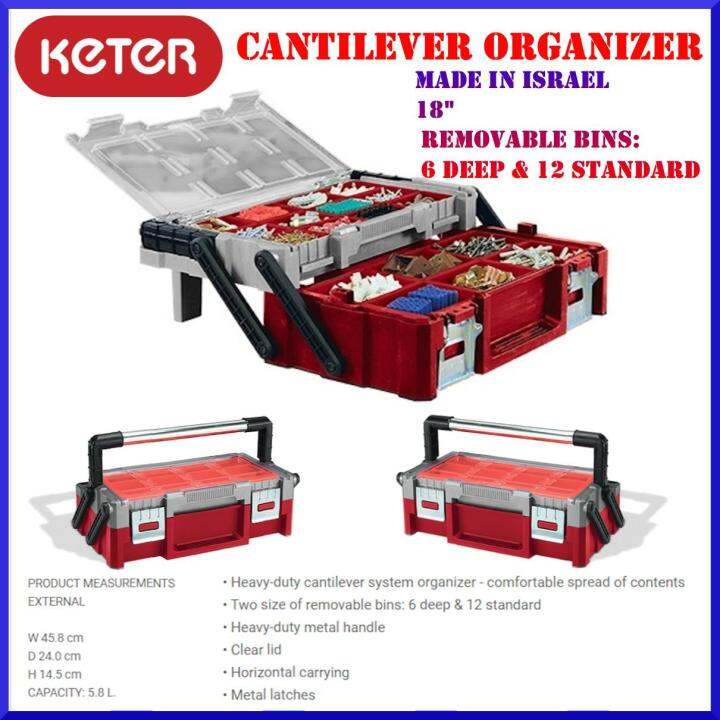 Keter Cantilever Tool Box 18 Made in Israel | Lazada PH