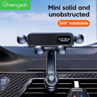 Greenyeah 360 ° ที่วางโทรศัพท์ในรถแรงโน้มถ่วงหมุนได้ในรถยนต์ที่วางมือถือคลิปช่องระบายอากาศอากาศที่มีที่ยึดก้านต่อรองรับ GPS