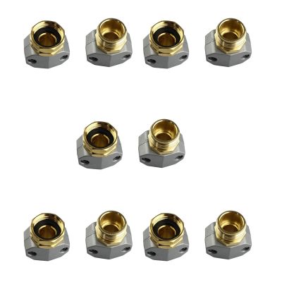 Hose Mender Hose Repair Coupler Gold&amp;Gray Parts for 3/4 Inch or 5/8 Inch Garden Hose Connector Hose Male and Female Connectors