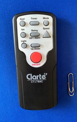 อะไหล่รีโมทพัดลมรุ่น Clarte CT179AC