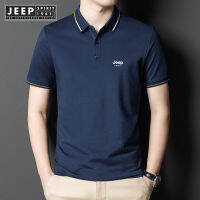 JEEP SPIRIT 1941 ESTD เสื้อโปโลผู้ชายแขนสั้น2022ฤดูร้อนใหม่บางเรียบง่ายสบายๆเสื้อยืดผู้ชาย Joker