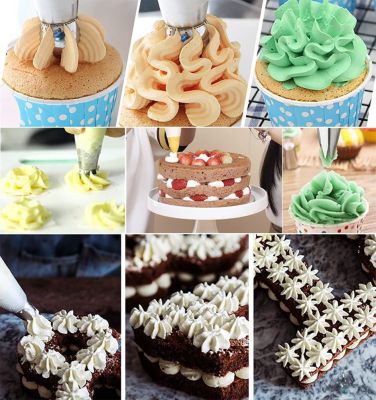 【CC】◇☾✳  Decorating 10/48Pcs/set steel Icing Piping Nozzles Pastry Tips Set Baking Tools Accessories