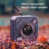 Bluetooth Speaker Transparent Mecha Wind Small Steel Gun Speaker Outdoor Portable Subwoofer Wireless Bluetooth Speakers