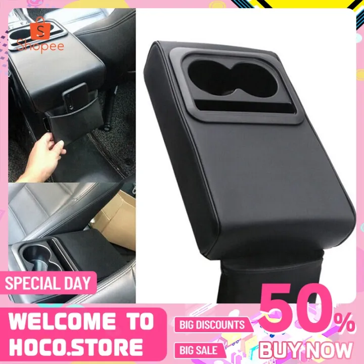 Genuine Car Armrest Box with Cup Holder Back Seat Support Elbow Support