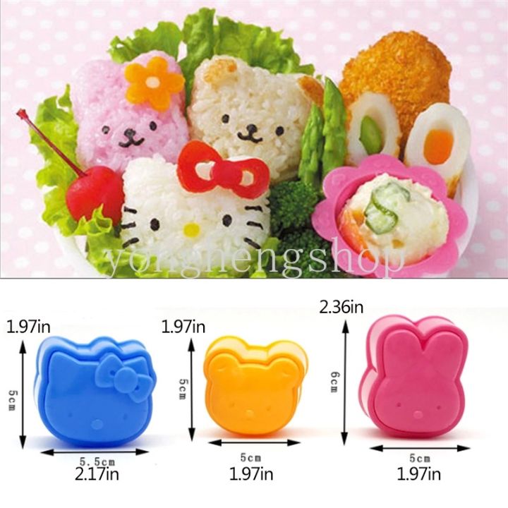 3pcs-set-cute-cartoon-sushi-mold-kids-favor-rice-ball-maker-bear-bunny-shaped-onigiri-sushi-mould-diy-bento-molds-set