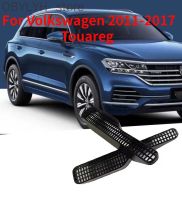 2ชิ้นที่ครอบใต้ที่นั่งเครื่องปรับอากาศช่องลมสติกเกอร์สำหรับ Volkswagen 2011-2017 Touareg อุปกรณ์ตกแต่งภายใน