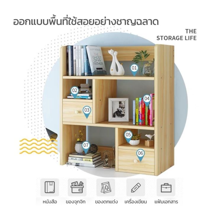 ชั้นวางหนังสือมินิมอล-ชั้นวางหนังสือขนาดเล็กกะทัดรัด-การออกแบบสไตล์โมเดิร์นเรียบง่าย-จัดเก็บของเป็นระเบียบ