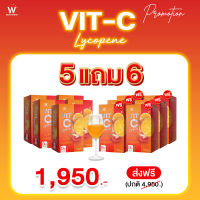 WINK WHITE W VIT-C LYCOPENE 5 แถม 6 กล่อง วิงค์ไวท์ ดับเบิ้ลยู วิตซี ไลโคปีน (7 ซอง/กล่อง)(ของแท้ 100%)