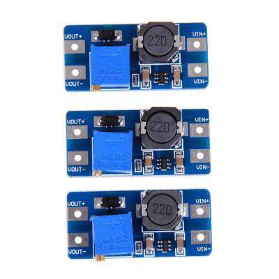 3Pcs Input 2V-24V Dc-Dc 5V/9V/12V/28V Boost Converter Adjustable Step Up Power Supply Pcc Board Moudle