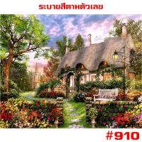 แนะนำ? 910  ขึงเฟรมไม้  พร้อมส่ง DIY PAINT NUMBER รูปวาด ของขวัญ ภาพวาดระบายสี ภาพวาดสีน้ำมัน ภาพระบายสีตามตัวเลข ตกแต่งผนัง