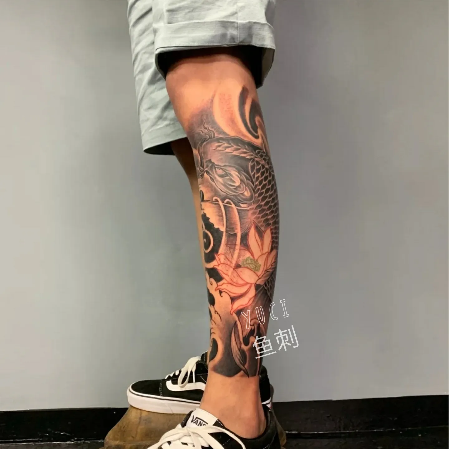 Tattoo Applique Legs Men and Women Waterproof Durable Size (20 Times 25cm)  Ukiyo-E Japanese Big Picture Simulation | Lazada PH