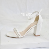 Sandal giày cưới trắng đính ngọc cao cấp NEW ARRIVAL thumbnail