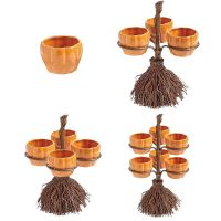 Resin Broom Stand Party Decorations Device Of Pumpkin Rack For Party Supplies Suitable for Halloween Buffet Pumpkin Bowl