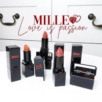 MILLE LOVE IS PASSION LIPSTICK มิลเล่ เลิฟ อีส แพสชั่น ลิปสติก ขนาด 4g.