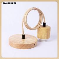 FANGCU272 สีธรรมชาติสี ที่แขวนโคมไฟแบบ E27 ซ็อกเก็ตสกรู ทำจากไม้ ฐานโคมไฟเพดาน นอร์ดิก หัวเดียว ฐานโป๊ะโคม สำหรับห้องนอน/ร้านอาหาร/โรงแรม/บาร์