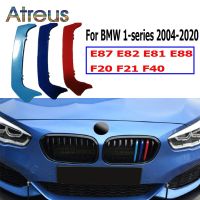 Atreus กระจังหน้ารถยนต์3ชิ้น,ตะแกรงแถบคิ้วสำหรับ BMW ซีรีส์1 F20 F40 E87 E82 E81ตกแต่งสติ๊กเกอร์ติดรถ E88 M