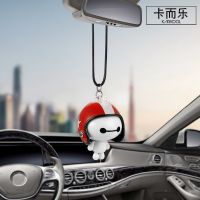 ✒☎ Car Pendant Version Q Baymax Superhero Helmet Doll Figurine Creativity Ornament Auto Rearview Mirror Interior Decor Accessories