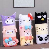 Sanrio Hello Kuromi Plush หมอนยาวหมอนนุ่ม Kawaii การ์ตูนข้างเตียง Pad น่ารักตกแต่งห้องของขวัญสำหรับหญิง.