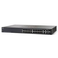 Cisco SF300-24 (SRW224G4) L3-Managed Switch 24 Port 10/100Mbps 4 Port Gigabit, 2-Port Mini-GBIC รองรับ Static Routing, VLANs