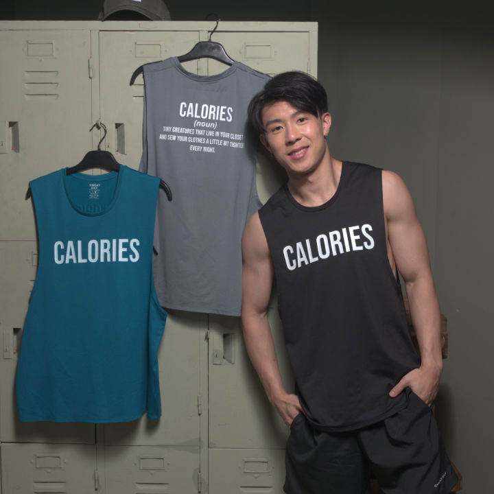 calories-cheatday-tank-เสื้อกล้ามออกกำลังกายผู้ชาย-cheat-day-activewear