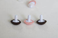 10pcs NEW 18MM new style brown pink SOFT Triangle nose with washe for diy plush doll color option