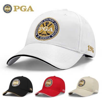 ﹍✆❁ American PGA g olf cap baseball cap mens sun protection hat professional competition sweat-absorbing breathable outdoor sports