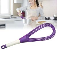 ■❐ Collapsible 2-In-1 Balloon/Flat Whisk Manual Egg Beater Foldable Egg Frother for Blending Whisking Stirring Kitchen Use Egg Tool