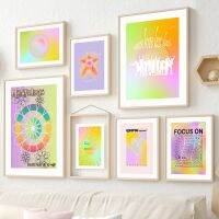 บทคัดย่อ Gradient สีบล็อกรูปร่าง Line Wall Art ภาพวาดผ้าใบ,สไตล์นอร์ดิก,เหมาะสำหรับตกแต่งห้องนั่งเล่น,ภาพผนัง,ตกแต่งบ้านอินเทรนด์