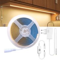 Dimmable COB LED Strip DC 12V 320Leds/M FOB Light Tape 3000K 4000K 6000K Kitchen Room Lamp Band With Power Adapter Touch Switch LED Strip Lighting