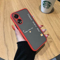 เคสโทรศัพท์พร้อมสำหรับ OPPO A78 4G มีความสุขทุกวันเคสลายสุนัขน่ารักหลากสีมีน้ำค้างแข็งโปร่งใสแข็งเคสใส่โทรศัพท์กันกระแทกปกหลังแบบเต็มเคสป้องกันกล้อง