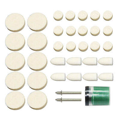 DHH-DDPJ36pcs Woolen Polishing Buffing Wheels 3.2mm Shank Mandrel Mini Drill Bits For Dremel Rotary Tool Accessories Set