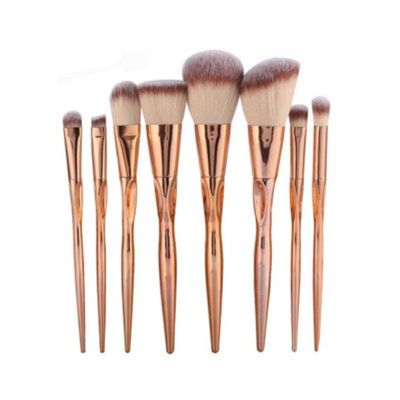 ₪ Manufacturers selling eight makeup brush set heart-shaped makeup brush brush fingers suit of pink beauty makeup tools