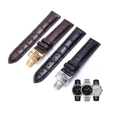 High Quality Handmade Genuine Leather Watch Band 19mm 20mm 21mm 22mm for Tissot Lilock Curved T063 T41 Watch Strap Belt