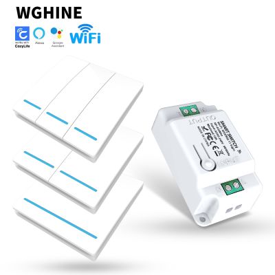 ℗﹍ WGHINE Cozylife WiFi Smart Switch Relay Module Breaker Wall Panel Transmitter Kit Light Switch Works with Alexa Google Home