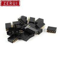 ZR สำหรับ10ชิ้น2x5 10Pin 2.54มิลลิเมตรสองแถวหญิงตรงหัวสนามซ็อกเก็ตขาแถบยูเอฟ